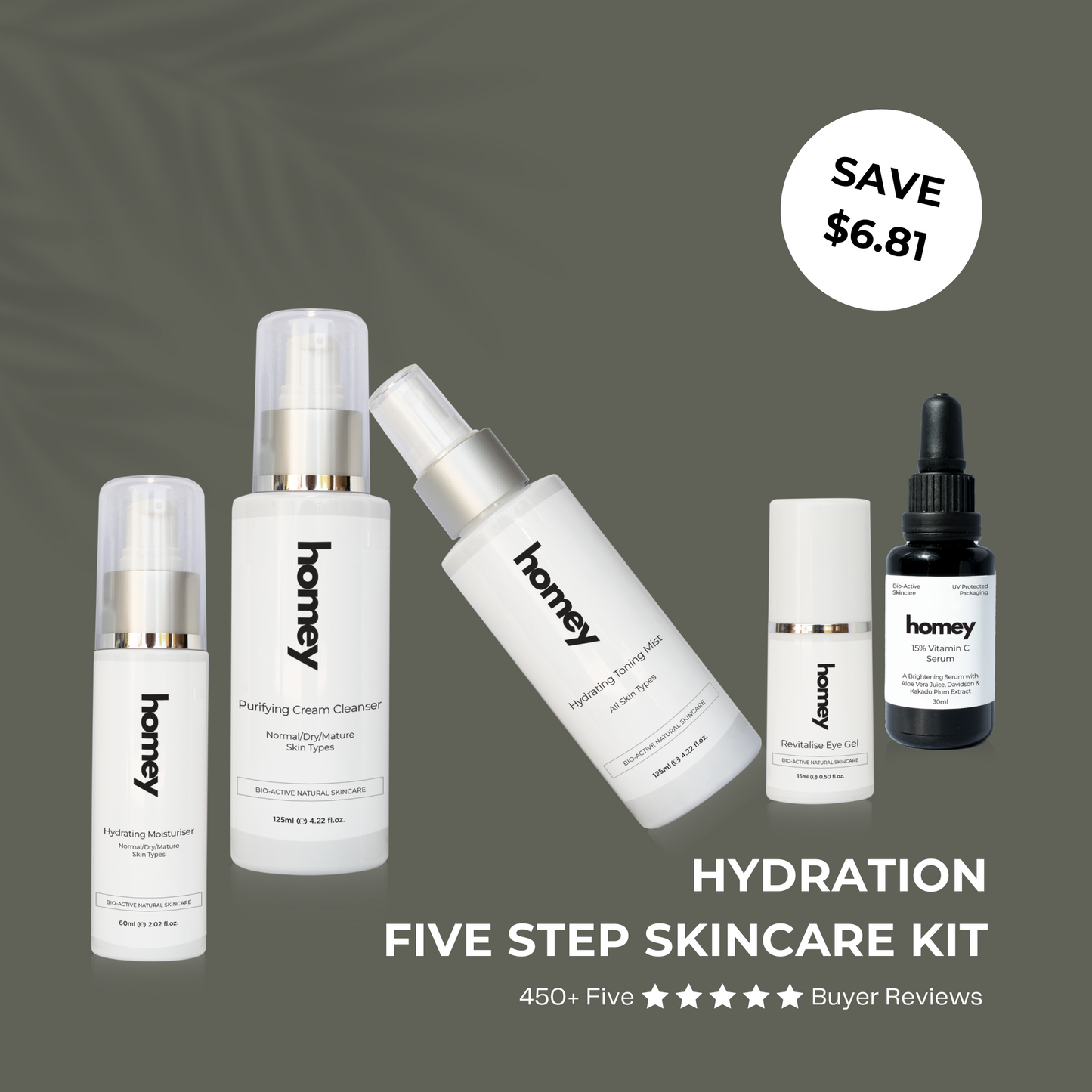 Hydration Five Step Skincare Kit