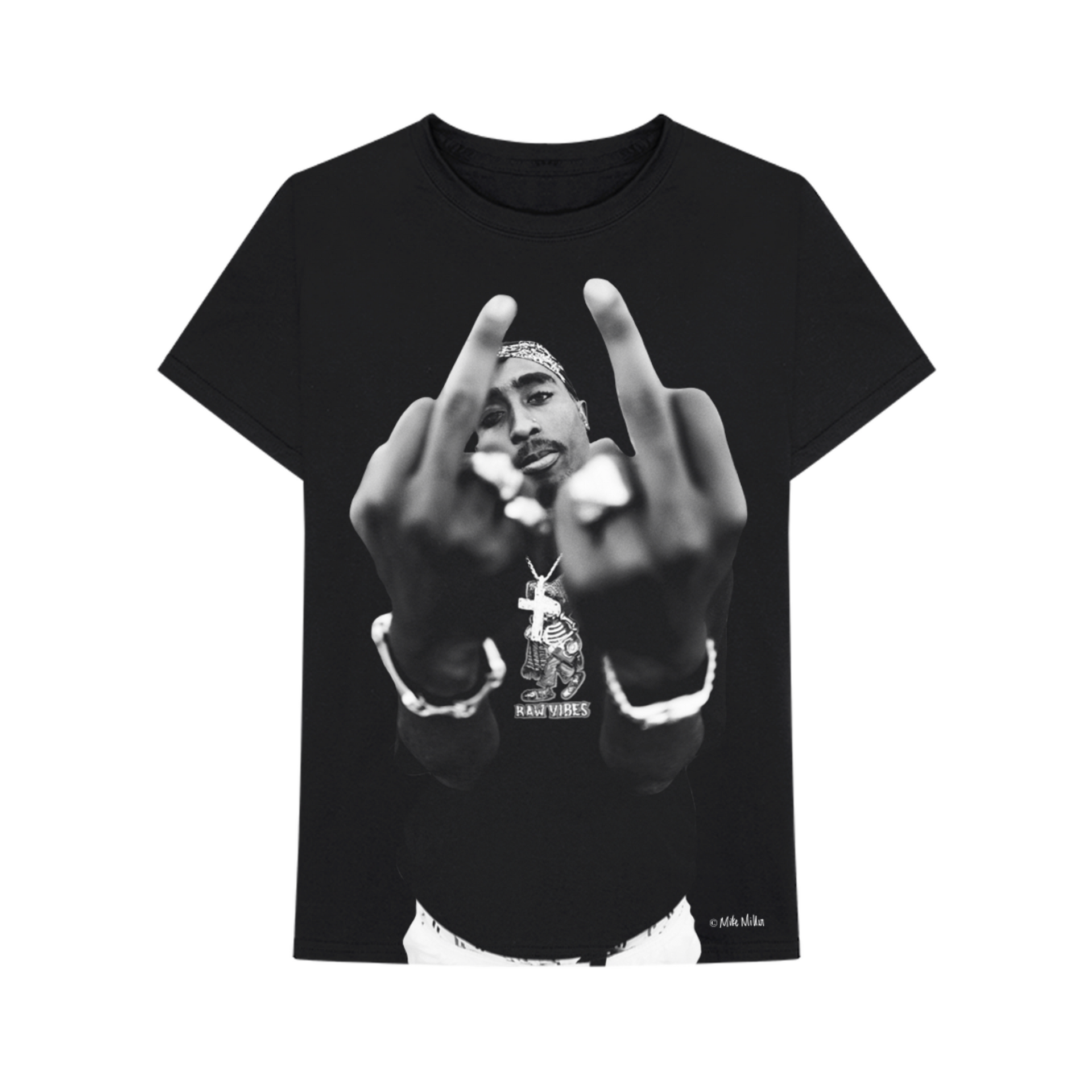 Tupac Middle Finger T Shirt Homey Skin